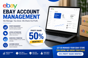 📦 eBay Account Management (50% Profit Share)